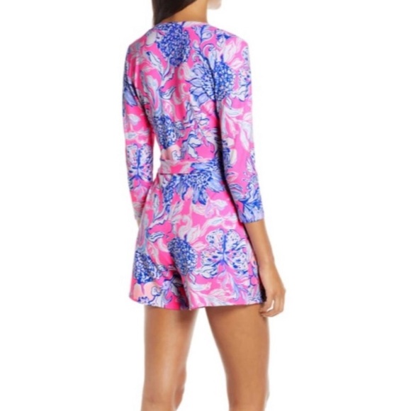 Lilly Pulitzer Karlie Wrap Romper Size M - Picture 4 of 11
